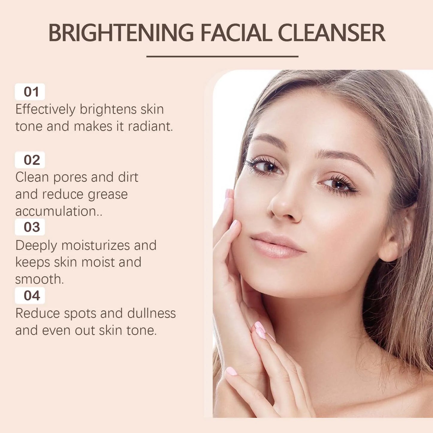 Turmeric Deep Cleansing Cleanser Exfoliate Reduce Facial Dirt Gentle Oil Control Nourish Skin Massage Moisturizing Face Cleanser