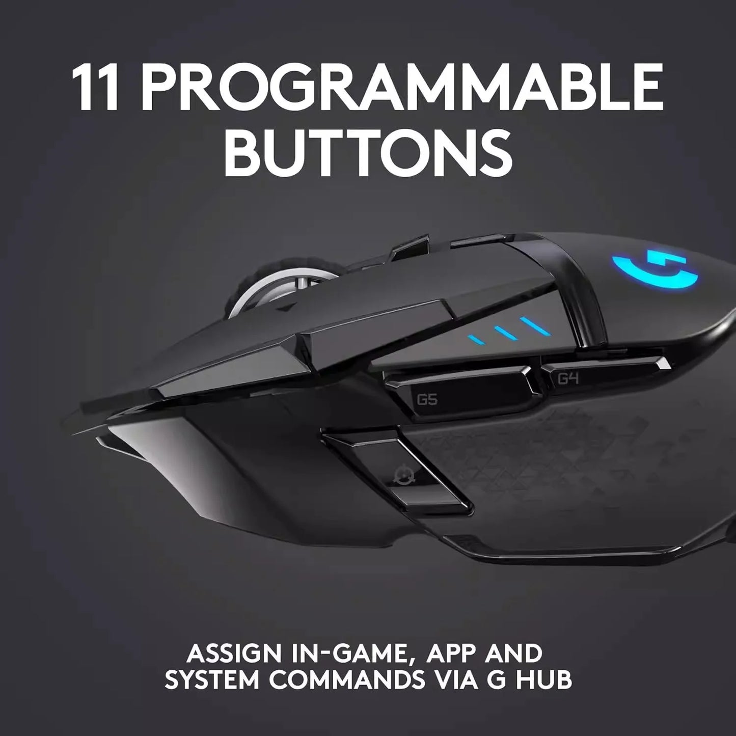 Logitech G502/M650 Gaming mouse for PUBG with RGB backlight, macro programming, precise for desktop and laptop