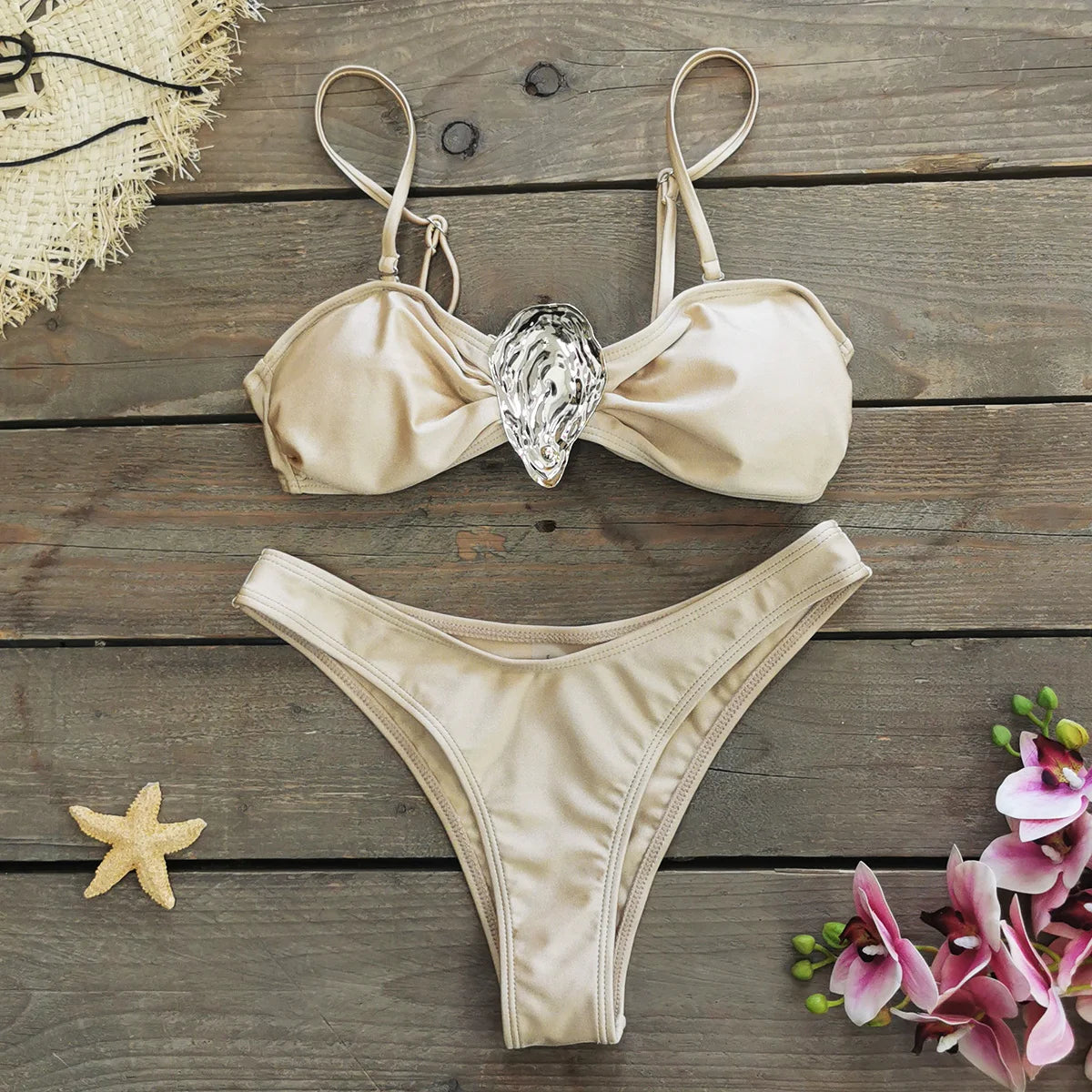 Bikini Bandage Swimsuit High Waist Swimwear for Women Brazilian Bikini 3 Pcs Bathing Suits Summer Female