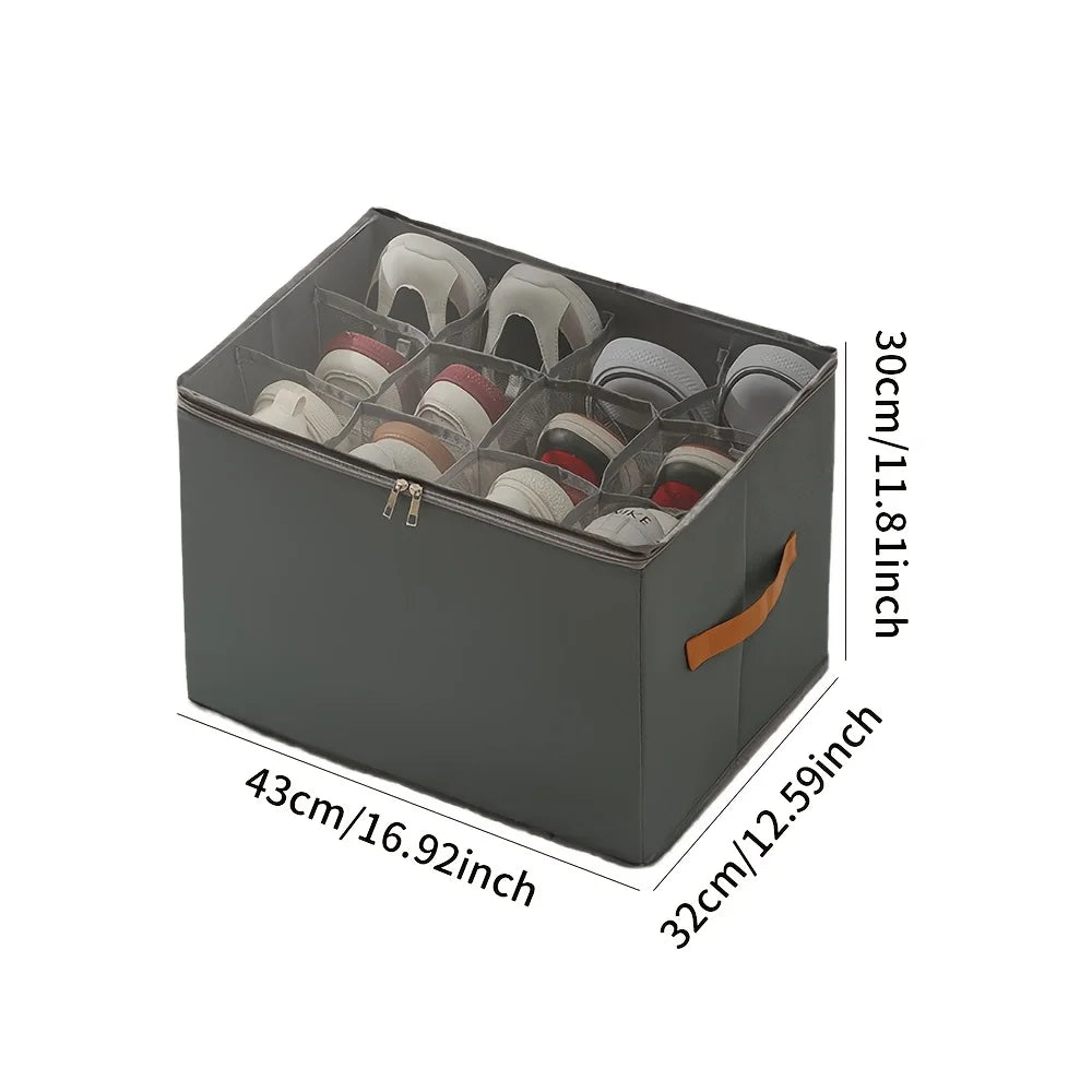 1pcs Shoe Organizer for Closet Foldable Oxford Fabric Shoe Storage Box for Sneakers Sandals for Clothes Shoe Storage Organizer
