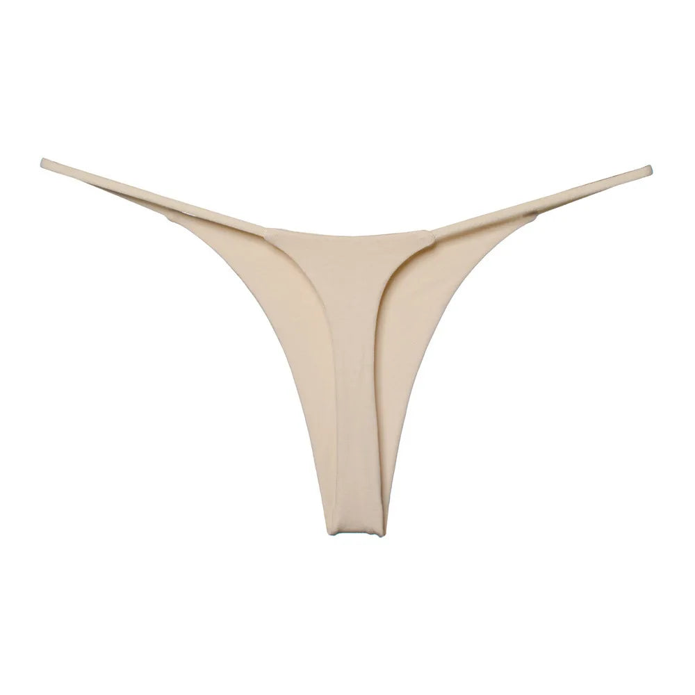 Sexy thong low waist lingerie for women underwear thin belt double layer bikini cotton  panties lenceria femenina tangas mujer