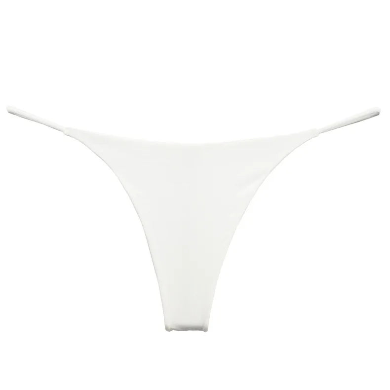 Sexy thong low waist lingerie for women underwear thin belt double layer bikini cotton  panties lenceria femenina tangas mujer