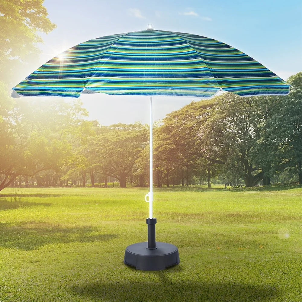 Beach umbrella with base 147 cm