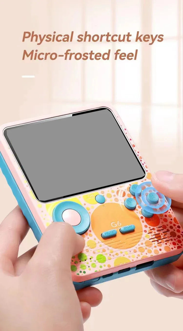 G6 Game Console 3.5 Inch Screen Handheld Portable Support 2 Players Video Gaming Machine for Kids