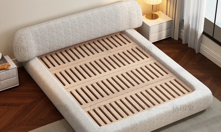 Wedding Comfortable Beds Aesthetics Double European Storage Modern Beds Cream Designer Minimalist Wood Cama Casal Furniture