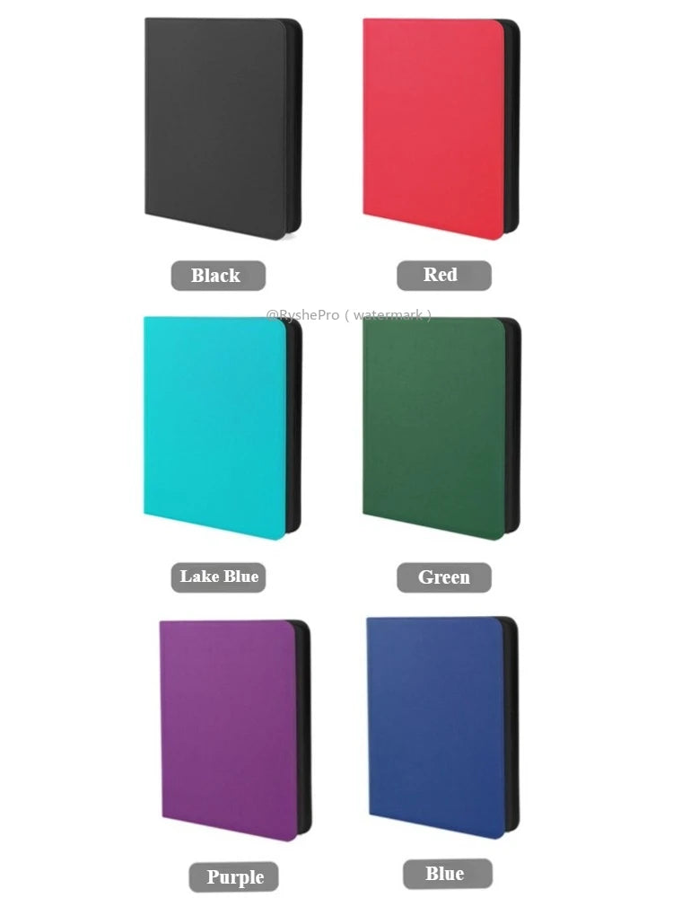 9 Pocket Card Binder for YuGiOh MTG TCG Game Card Holder Holds 252+ Top Loaders Waterproof Card Storage Album