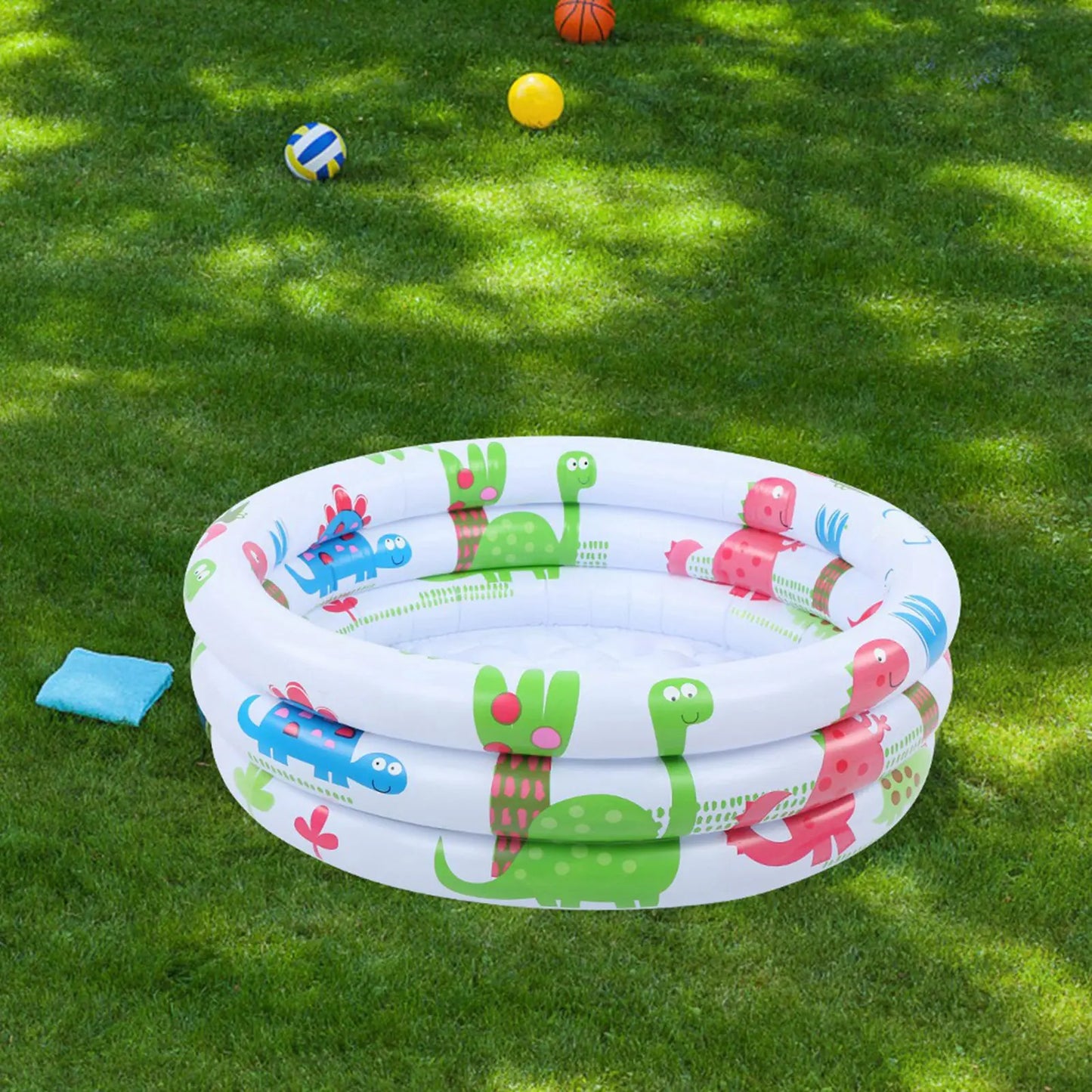60cm/23.6in With Eco-friendly PVC Material Baby  pool Inflatable Little Pump Pool Wear-Resistant For Babies Kids Training