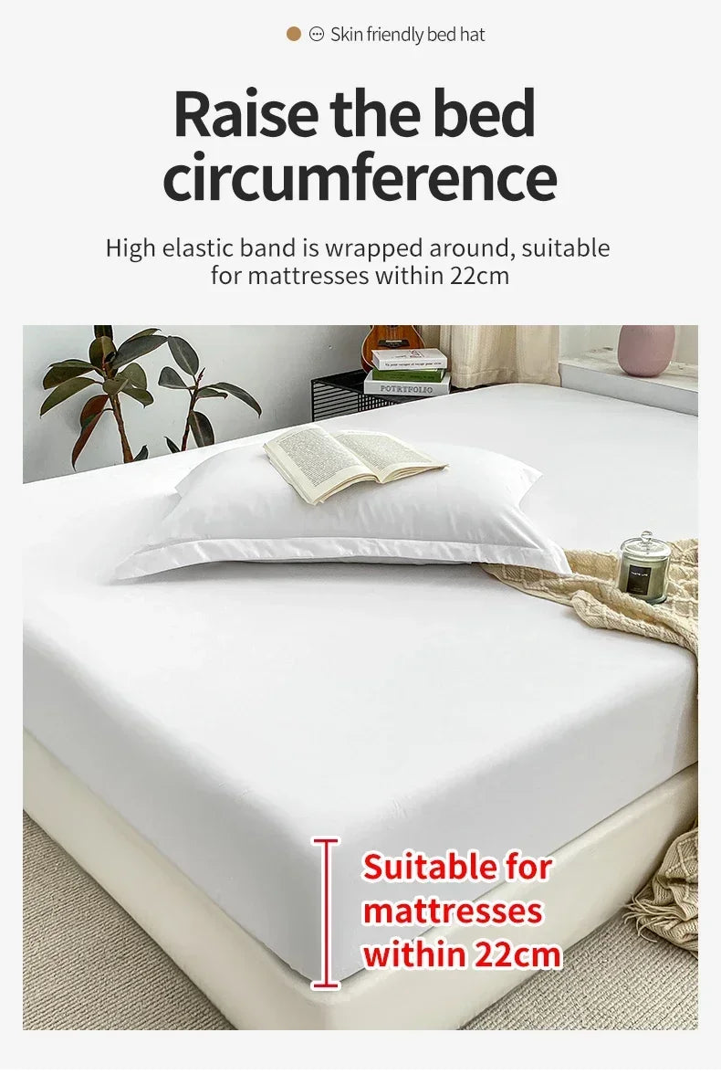Premium Solid Color Brushed Fitted Sheet,Ultra-Soft Sateen Weave for Cozy Nights - Hypoallergenic and Easy Care Bedding