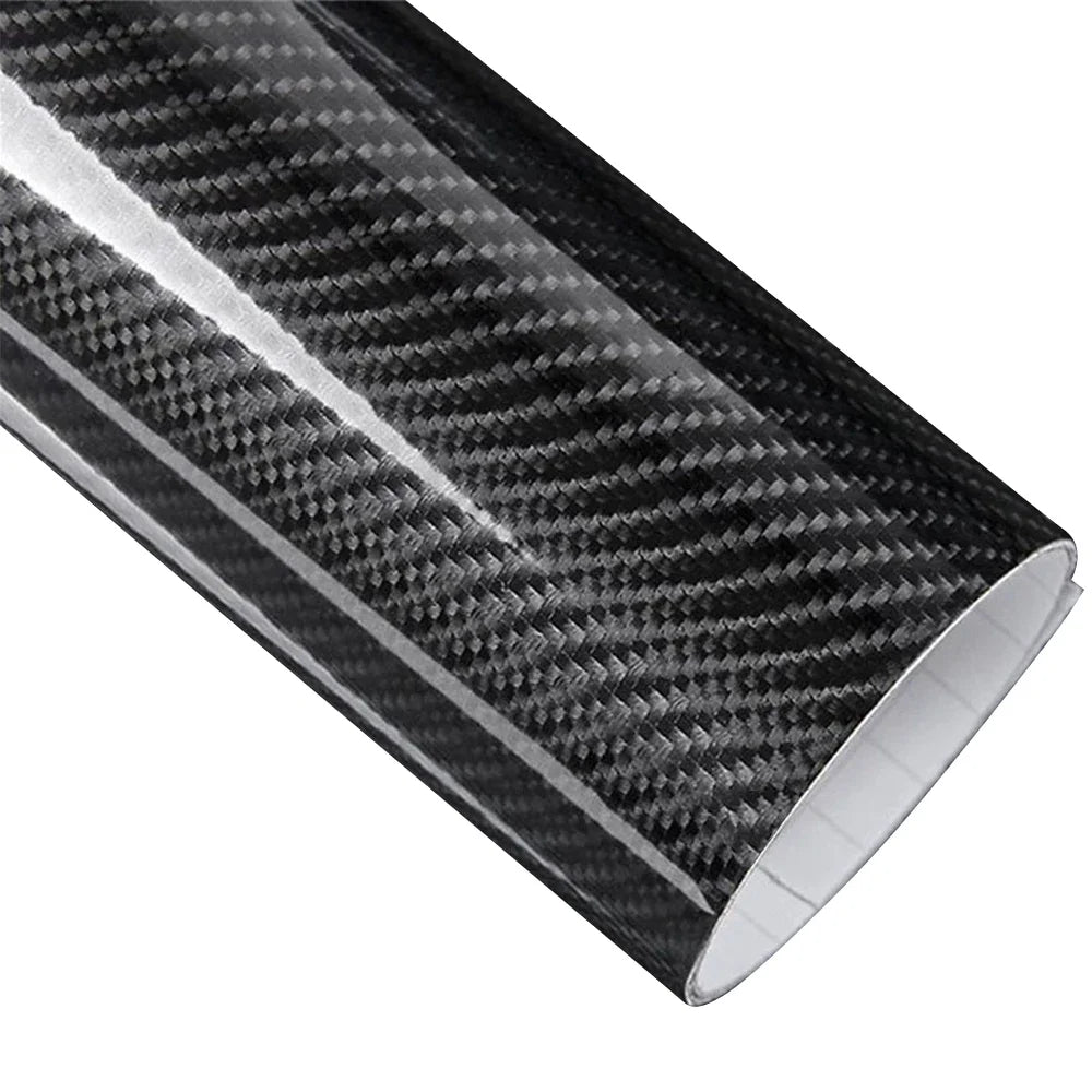 Car Film Covering 2D 3D 4D 5D 6D Glossy Carbon Fiber Wrapping Vinyl Film Auto Motorcycle Waterproof PVC Foil Car Accessories