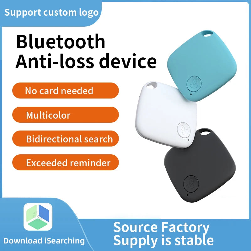 HOMEFISH Mini Bluetooth 5.0 Tracker AntiLost Device Round Pet Kids Bag Wallet Tracking Smart Finder Locator