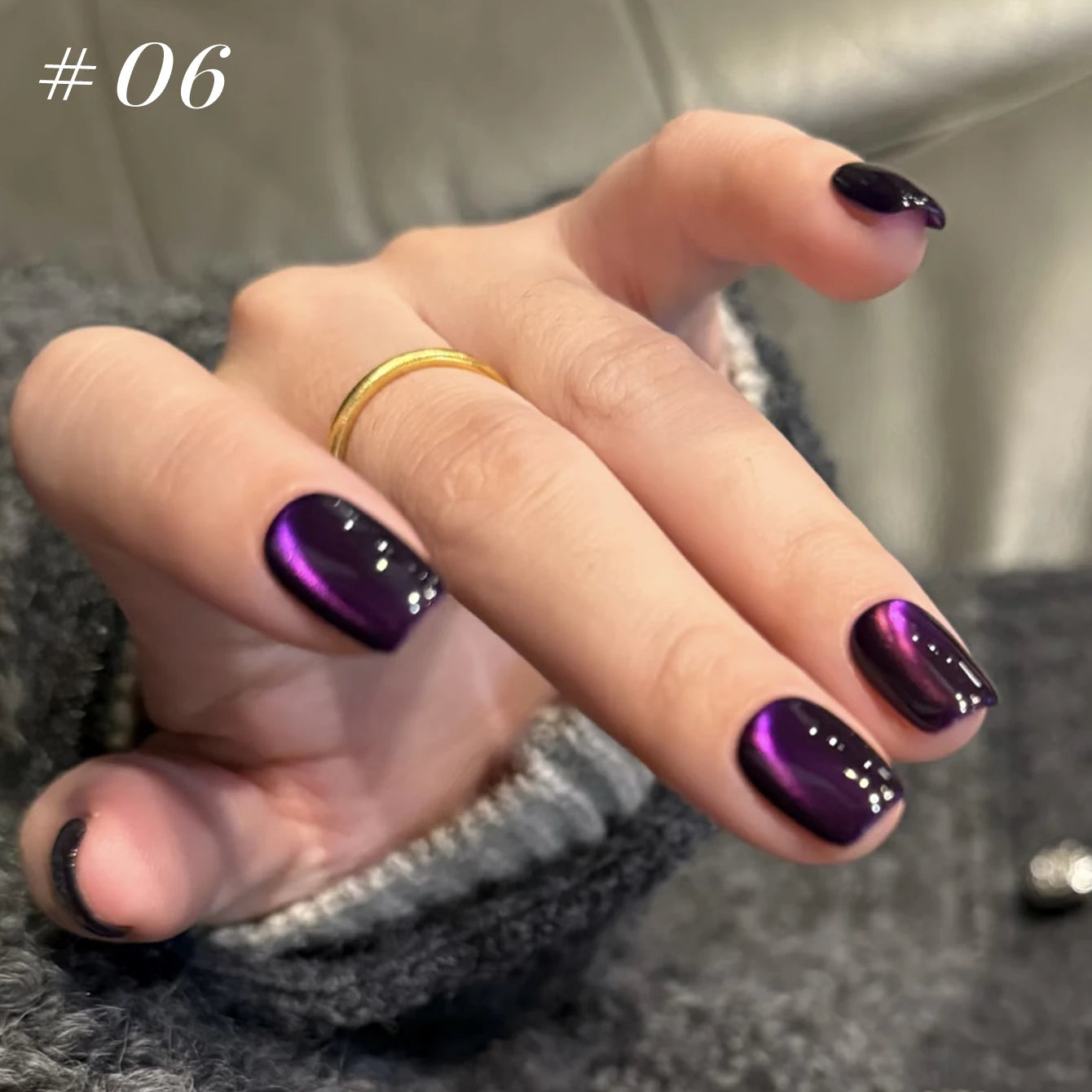 12ML 1-21pcs Toe Selling Whitening Glass Bead Cat Eye Gel Nail Polish Black Nails Nail Art Grey Cat Eye Nail Polish Cute Nails