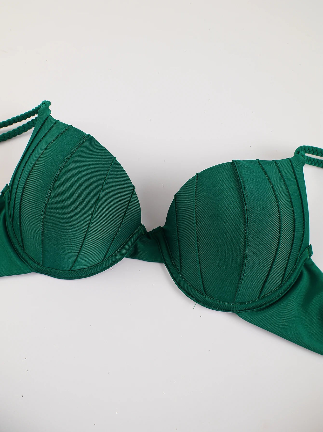Cheap Push Up Bikinis Women Swimsuits  Solid Padded Women Swimwear Vintage Female Swimsuit High Waist Biquini Bathing Suit
