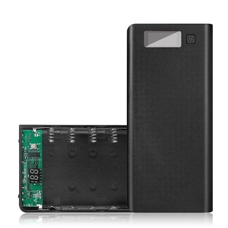 8*18650 Battery Charger Box Digital display panel Fast Charging USB Power Bank Battery Charge Box with LED Digital Display Light