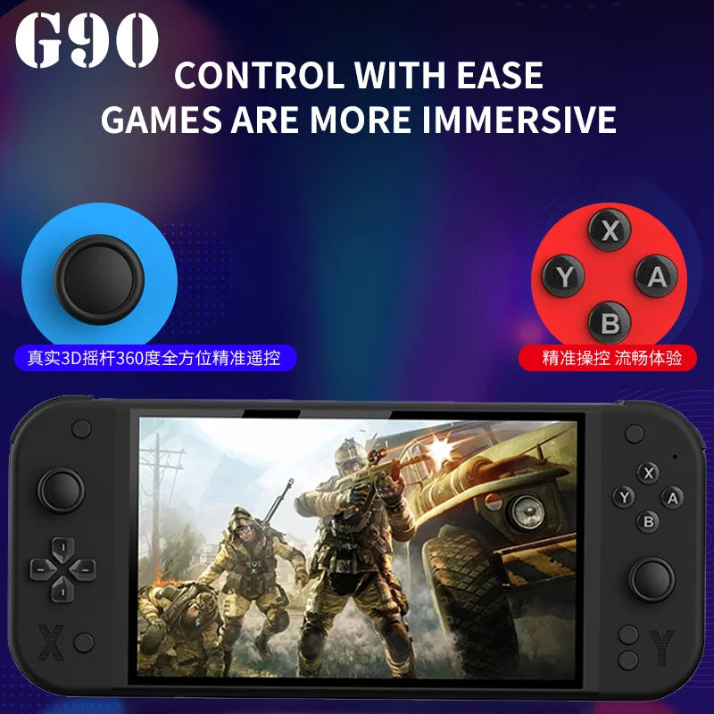 G90 Large Screen Handheld Game Console Portable Arcade High Definition Nostalgic Retro TV Home Handheld