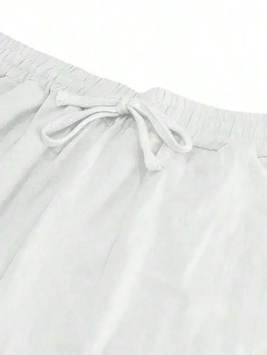 Men's Linen Wide Leg Casual Pants Are Loose Fitting, Breathable And Comfortable, Suitable For All Seasons And Versatile