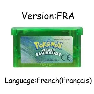 USA/EUR/ESP/ITA/NOE/FRA Pokemon Series Video Game Cartridge Pokemon Emerald FireRed LeafGreen Ruby Sapphire for GBA