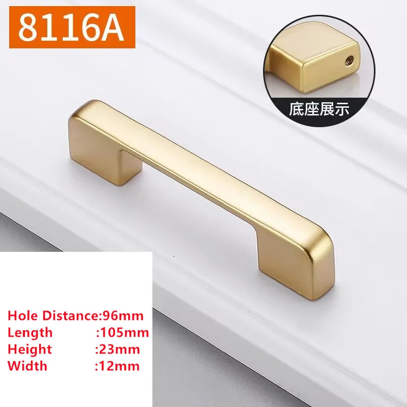 Handles Drawer Cabinet Furniture Kitchen Handles for Cabinet Knob Door Drawer Furniture Kitchen Knob Golden Simplicity Hardware