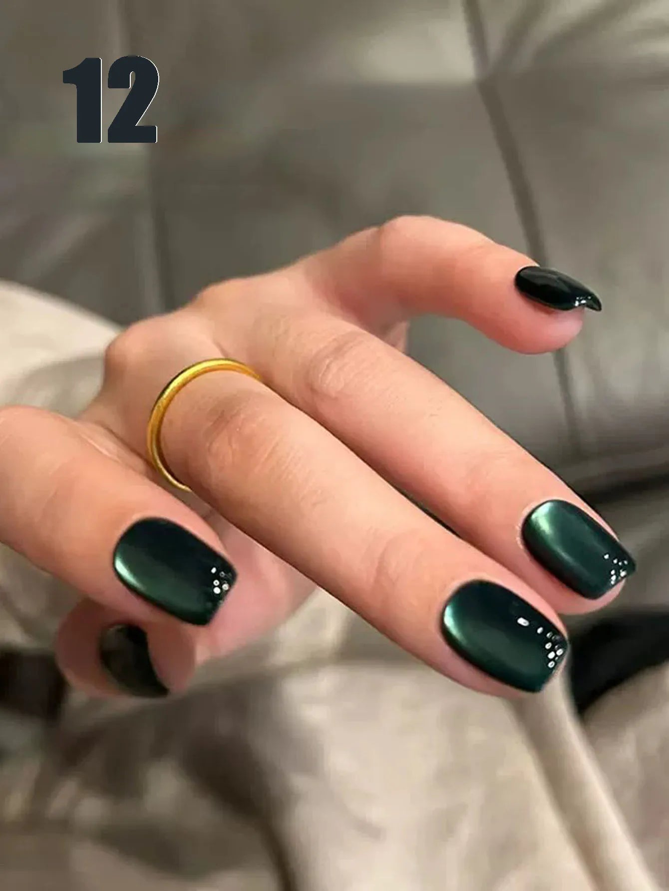 12ML 1-21pcs Toe Selling Whitening Glass Bead Cat Eye Gel Nail Polish Black Nails Nail Art Grey Cat Eye Nail Polish Cute Nails
