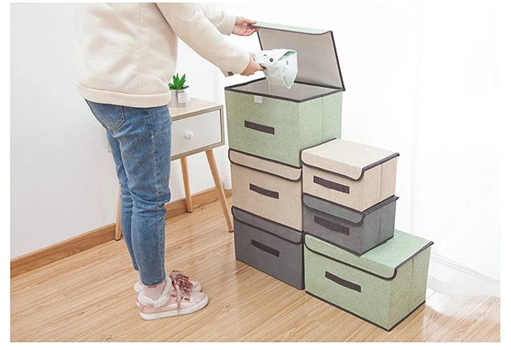 Closets Clothes Organizer Pants Jeans Storage Box Cabinet Drawer Organizer Underwear Socks T-Shirt Wardrobe Storage Organizers