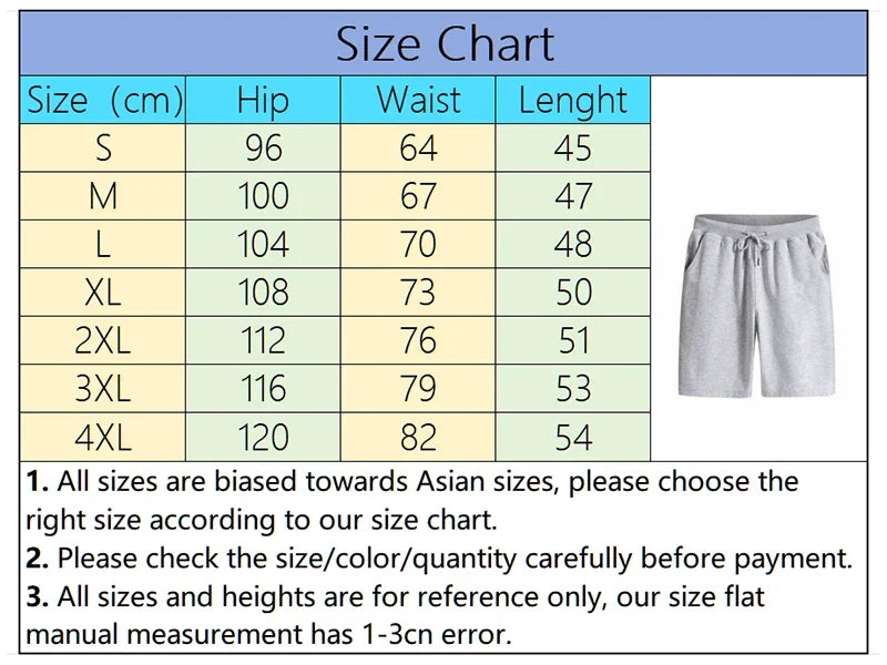 Summer Mens Shorts Printing Casual Short Trouser Gym Fitness Sports Sportswear Daily Morning Run Man Shorts Jogging Knee Pants