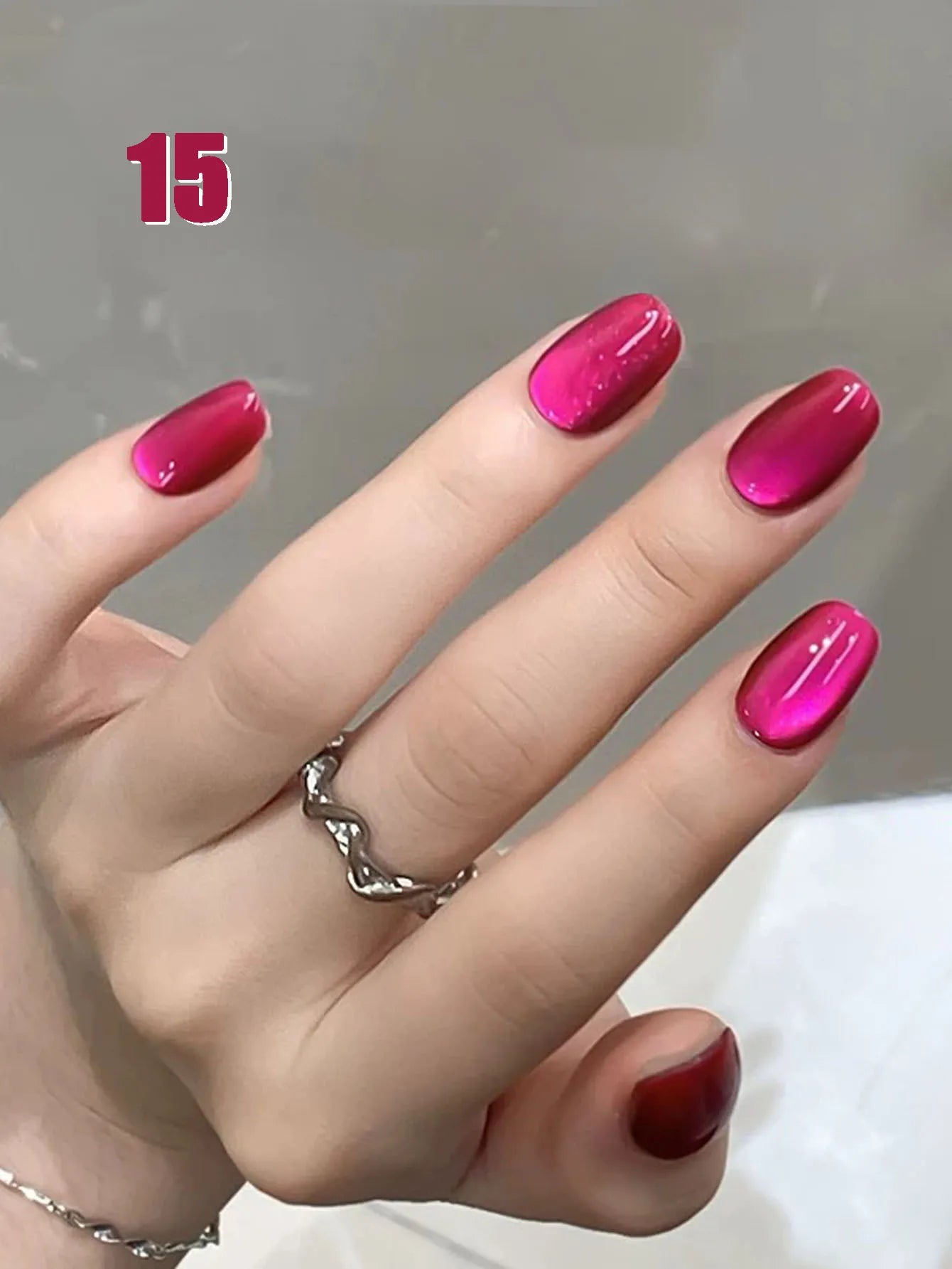 12ML 1-21pcs Toe Selling Whitening Glass Bead Cat Eye Gel Nail Polish Black Nails Nail Art Grey Cat Eye Nail Polish Cute Nails