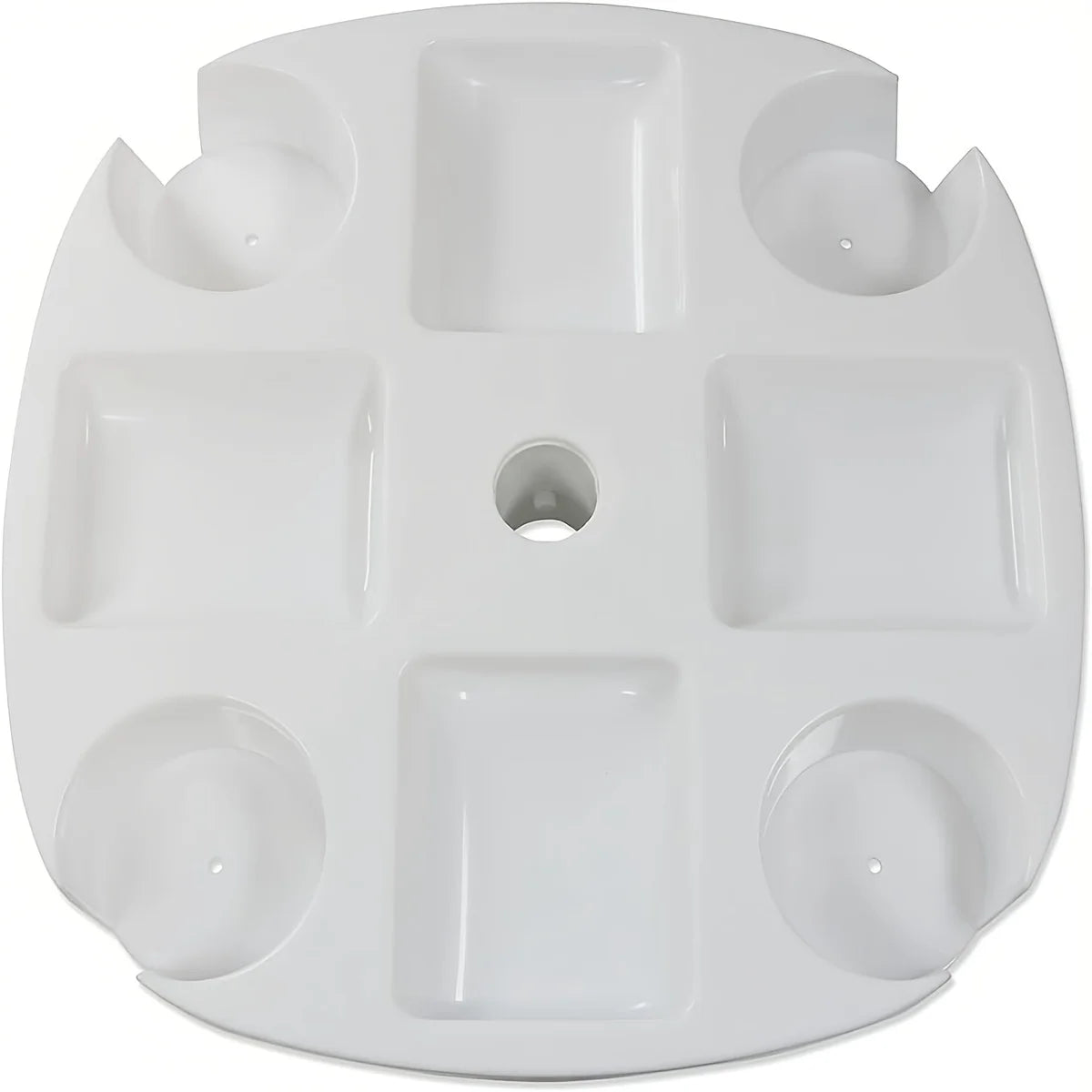 CYBeach Umbrella Umbrella Tray, with 4 Cup Holders and 4 Snack Grids, Suitable for Beaches, Terraces, Gardens and Swimming Pools