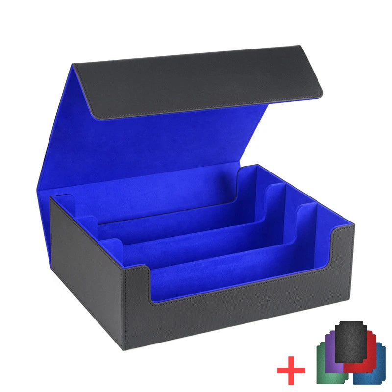 Storage Box For 1800+ Trading Cards PU Leather Commander Card Deck Case Magnetic Closure Card Holder Fits for Magic Game Cards