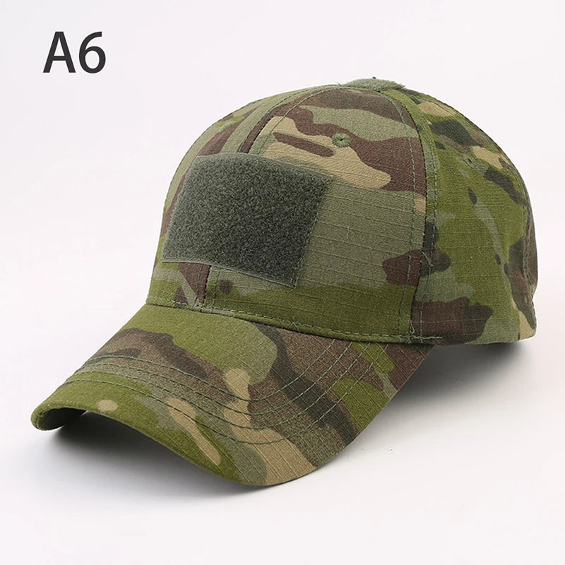 1pc Baseball Caps Camouflage Tactical Outdoor Soldier Combat Paintball Adjustable Hat Summer Snapback Sun Hats for Men Women