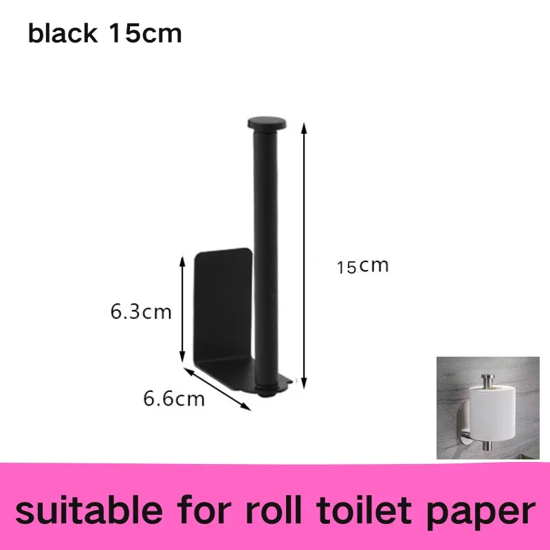 Adhesive Paper Towel Holder For Kitchen Napkin Rack Toilet Paper Holder Tissue Dispenser Cabinet Storage Bathroom Accessories