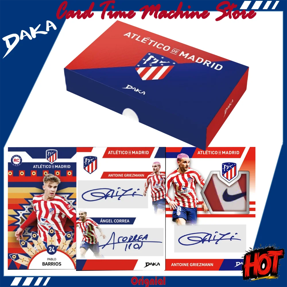 Genuine Daka 2022-23 season Atlético Madrid Club Official Player Collection Card Antoine Griezmann Pablo Barrios Player Card