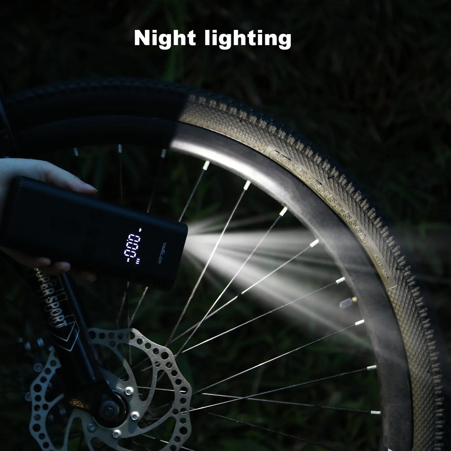 150psi Bicycle Pump Portable Wireless Digital Inflator with Schrader Presta Valve For Car Motorcycle Ball MTB Bike Accessories