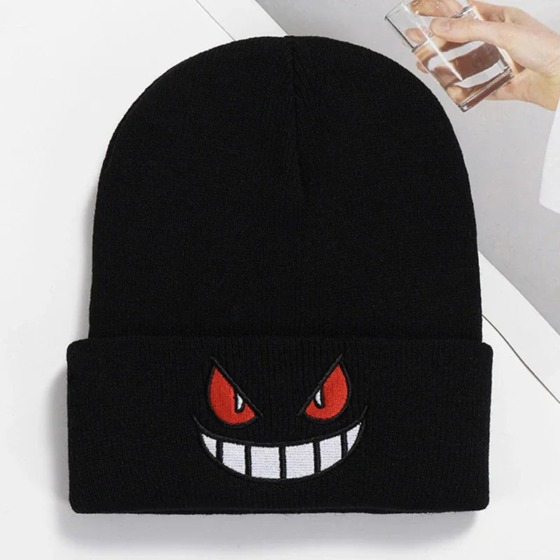 Anime Cap Unisex Daily Hat Adult Kids Cartoon Embroidered Knitted Hat Halloween Cosplay Prop Christmas Gift