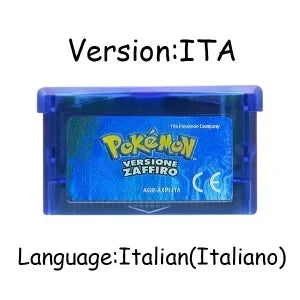 USA/EUR/ESP/ITA/NOE/FRA Pokemon Series Video Game Cartridge Pokemon Emerald FireRed LeafGreen Ruby Sapphire for GBA
