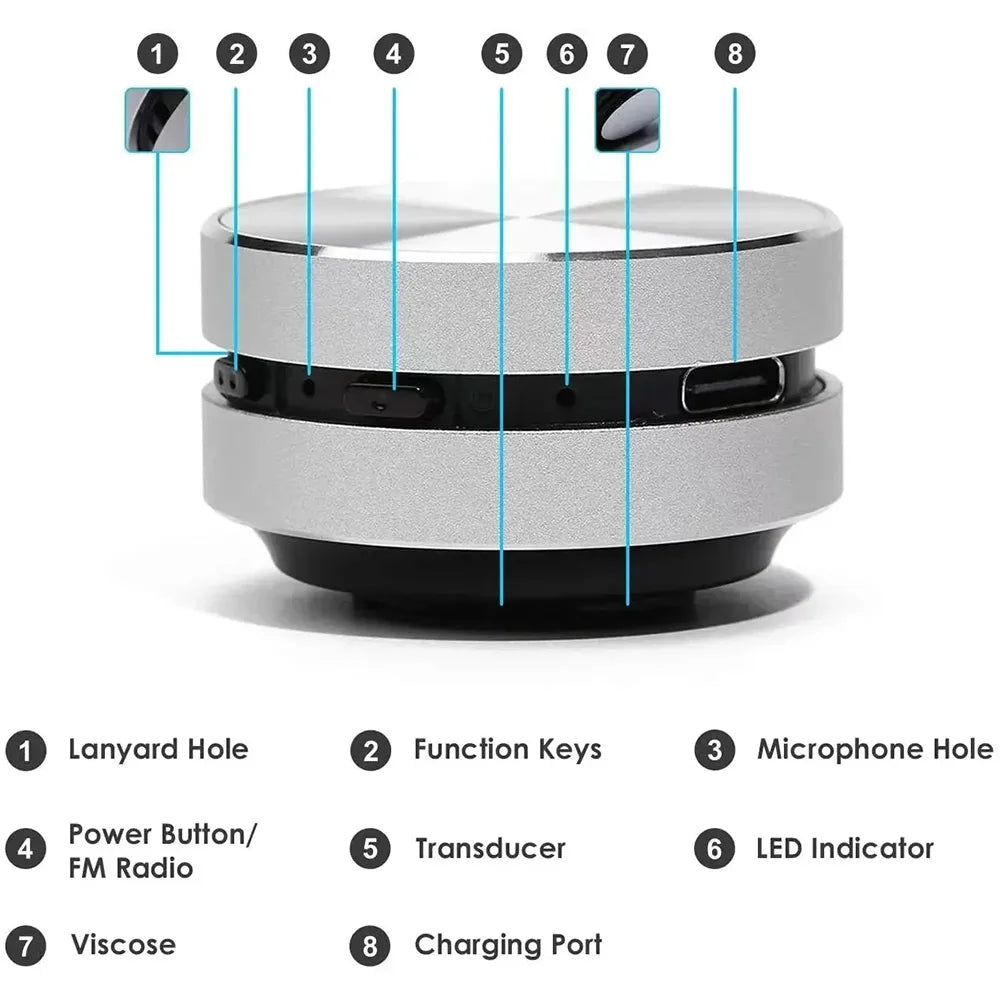 2026 New Bone Conduction Bluetooth Speaker TWS Wireless 3D Stereo Sound Hummingbird Speaker With FM Radio Dropshipping Wholesale