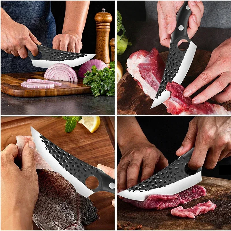 Boning Knives Chef Cooking Slicing Meat Fruit Fish Fillet Kitchen Knives Stainless Steel Hand Forge Blade Utility Barbecue Knife