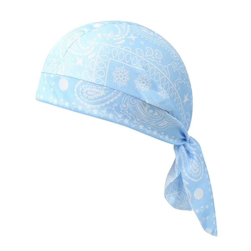 Men Women Quick Dry Headscarf Cotton Pirate Hat Outdoor Sport Cycling Bandana Sweat Absorbant Cancer Chemo Cap Muslim Turban