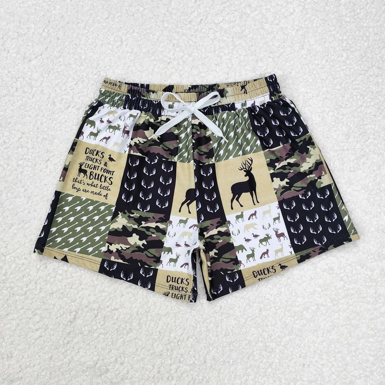 Wholesale Toddler Green Shorts Kids Ducks Camo Swimsuit Children Swimwear Clothing Children Swimming Trunks Baby Boy Clothes