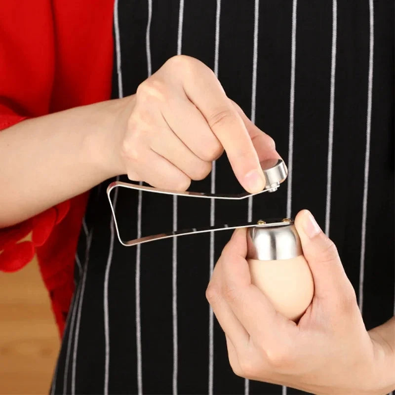 New Originality Stainless Steel Egg Shell Opener Eggshell Separator Household Single Head Egg Opener Kitchen Small Tool