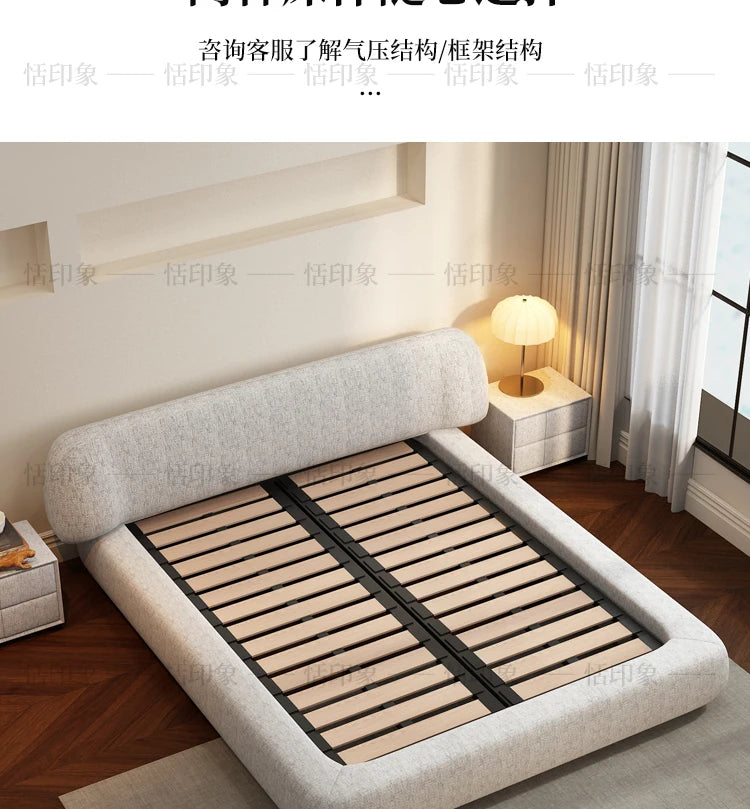 Wedding Comfortable Beds Aesthetics Double European Storage Modern Beds Cream Designer Minimalist Wood Cama Casal Furniture