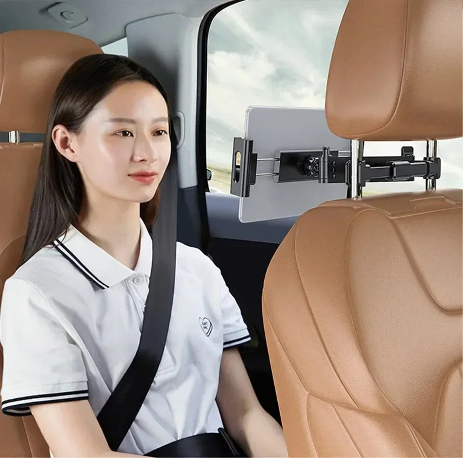 Car Tablet Holder, Headrest Tablet Mount Headrest Stand Cradle Compatible With Devices For IPad Air Mini, Other 4.7-12.9" Cell