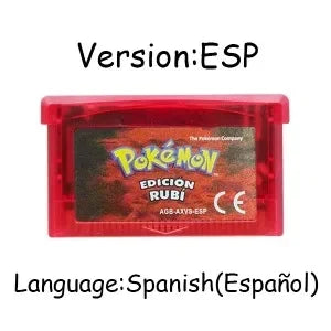 USA/EUR/ESP/ITA/NOE/FRA Pokemon Series Video Game Cartridge Pokemon Emerald FireRed LeafGreen Ruby Sapphire for GBA