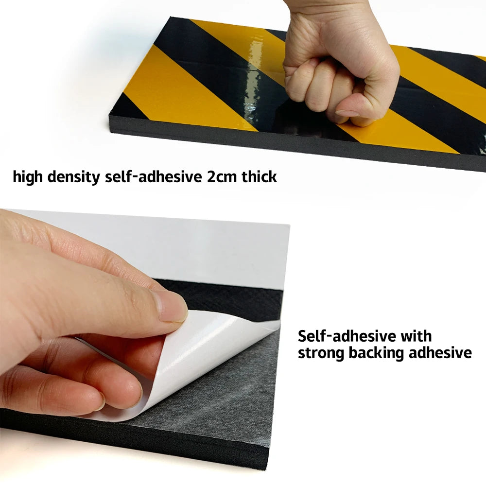 Car Door Protector Foam Edge Bumper Self-Adhesive Reflective Warning Parking DIY Safety Padding for Car Decoration Accessories