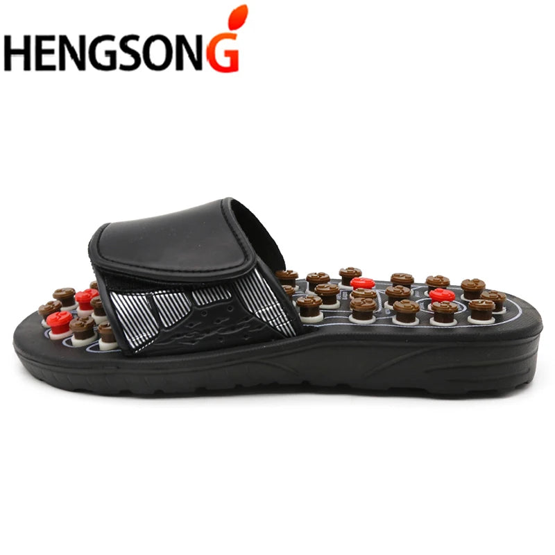 Acupoint Massage Slippers Massager Shoes For Feet Unisex Flop Health Care Rotating Feet Chinese Acupressure Home Flip