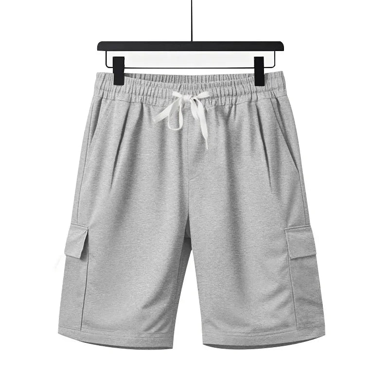 Sports five-point pants men's summer breathable and skin-friendly loose squat jogging casual multi-pocket tooling shorts