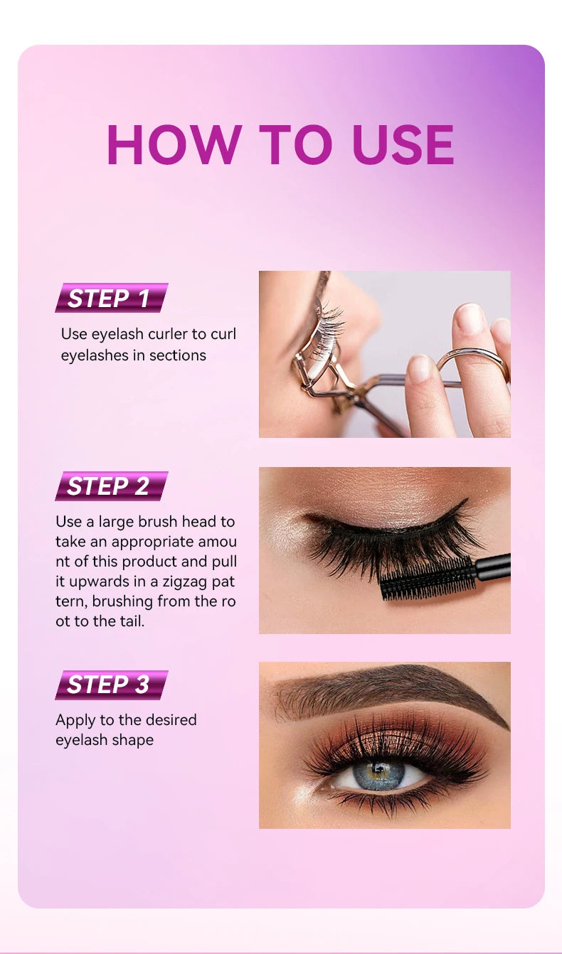 Mascara,waterproof and sweat proof, shaping and lasting makeup, creates natural eye makeup, and is the best gift for girls