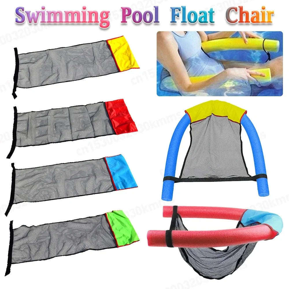 New Foldable Floating Water Hammock Polyester Fibre Floating rods are not included Pool mat Lightweight Floating Toys