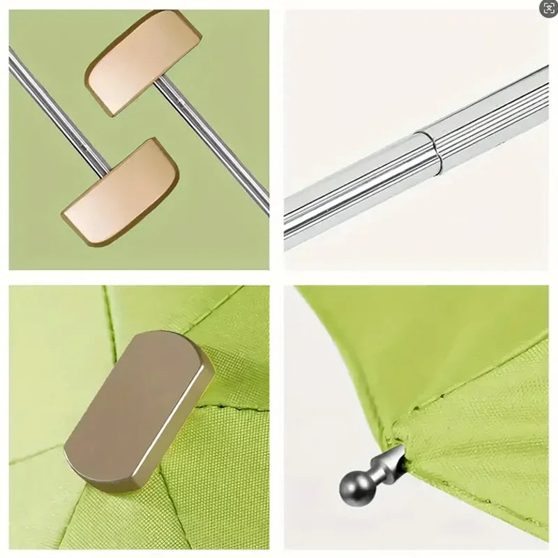 Low Price Promotion Mini Sun Umbrella Pocket Rain Umbrella Vinyl Folding UV Ultraviolet Protection Sun Shade Pocket Parasol