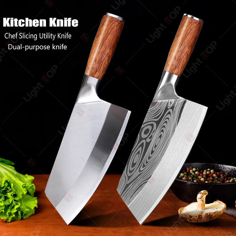 Japanese Chef Knife Professional Kitchen Knives Set Meat Cleaver Fish Fillet Slicing Santoku Knife Cooking Butcher Knife