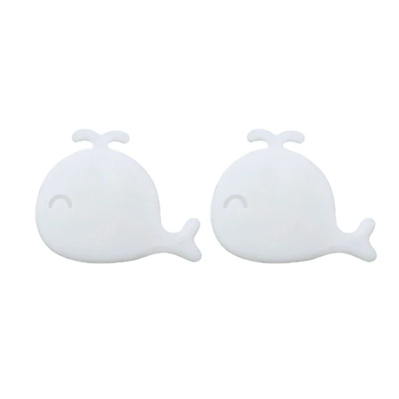 10/1Pcs Silicone Wash Basin Overflow Ring Remplacement Whale Shape Cover Bathroom Basin Trim Sink Drain Cap Overflow Ring Plug