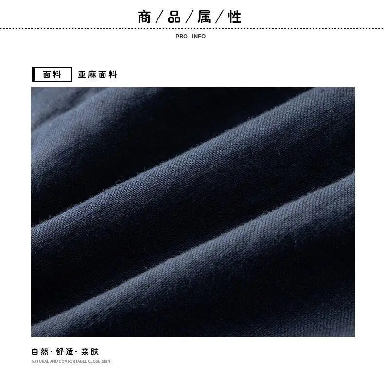 2026Summer Linen Suit Sets Men's Blazers Pants Suit Loose Casual High Street Sunscreen Jackets Long Trousers Set Male Clothes